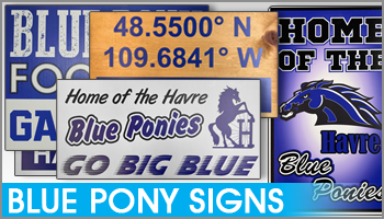 Blue Pony Signs & More!