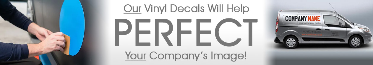 Our Vinyl Decals Will Help Perfect Your Company's Image!